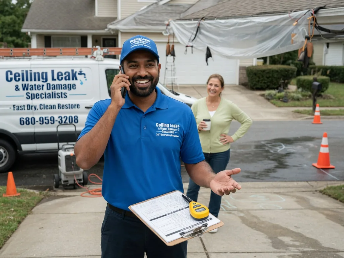 Ceiling Leak Cleanup Red Oak, TX FAQs